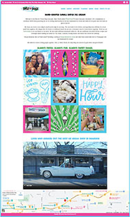 ice cream shop website design
